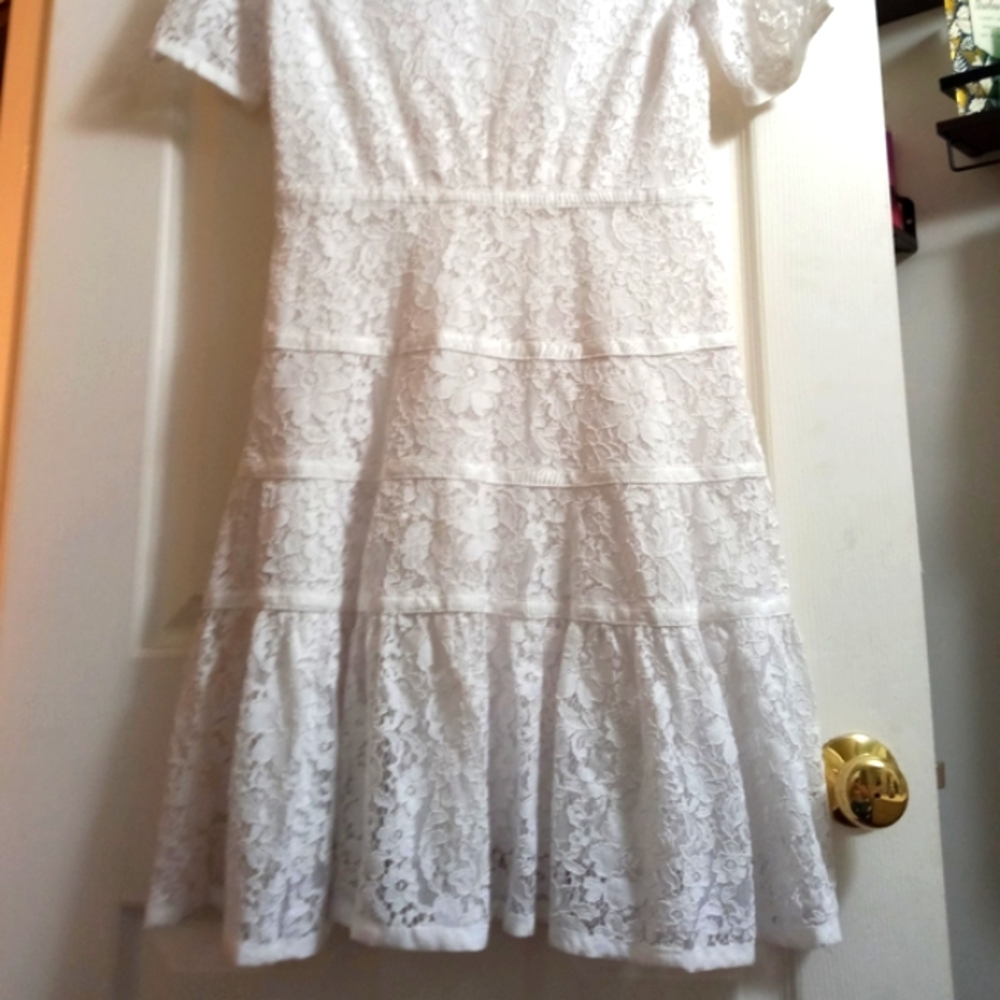 Draper James Meadow Lace Shirt Dress - Picture 2 of 6